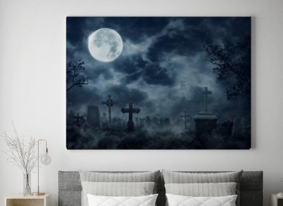 Obraz na płótnie Cmentarz Zombie