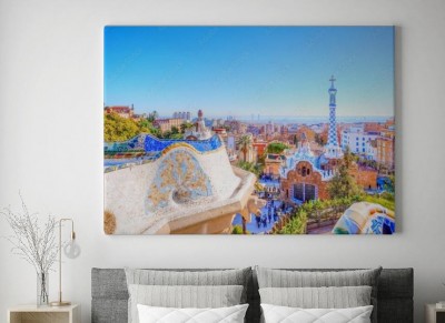 Obraz na płótnie Park Guell w Barcelonie