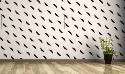 Tapeta w minimalistyczny, geometryczny wzór z małymi falistymi kształtami
