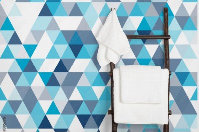 Tapeta z modnym wzorem "Mozaika form geometrycznych"