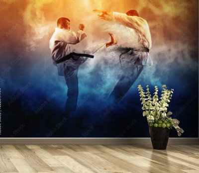 Fototapeta Walka w stylu karate