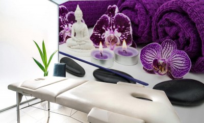 Fototapeta wzór do salonu spa