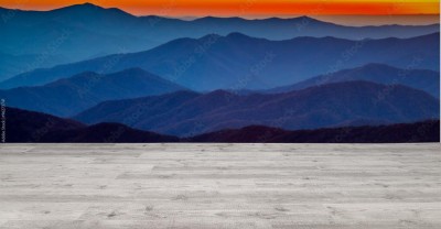 Fototapeta Zachód słońca nad Smoky Mountain