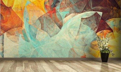 Fototapeta Futurystyczne malarstwo abstrakcyjne