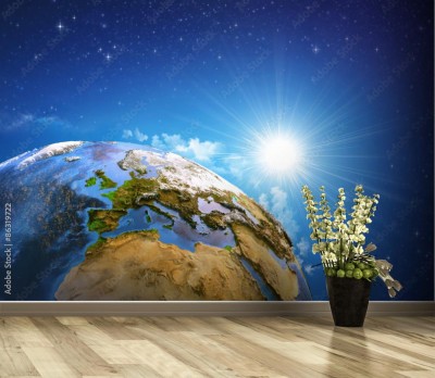 Fototapeta Wschód słońca nad Ziemią