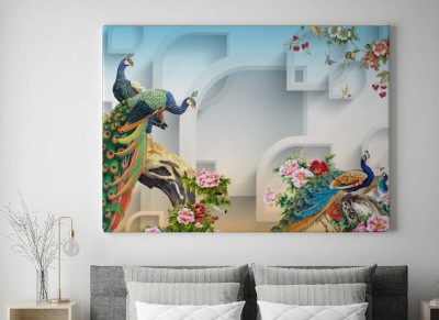 Obraz na płótnie 3D w kwiaty