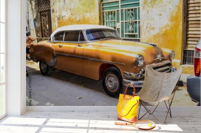Fototapeta Amerykańskie i radzieckie samochody z Hawany