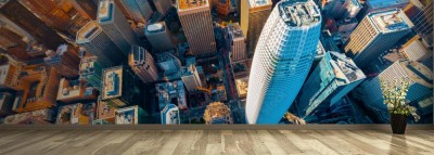 Fototapeta San Francisco i architektura miasta z lotu ptaka