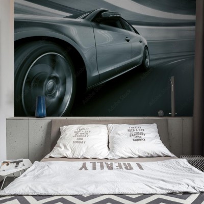 Fototapeta Szybka jazda samochodem w tunelu