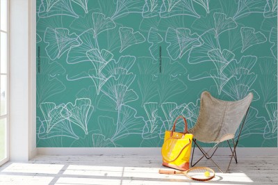 Fototapeta Wzór ginkgo biloba 