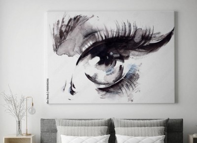 Obraz na płótnie Oko - Malownicza ilustracja artystyczna