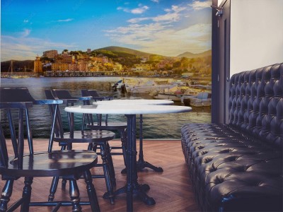 Fototapeta Zatoka plaża i latarnia morska  w Toskanii