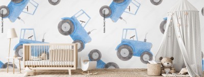 Tapeta Traktor dla dzieci