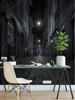 Fototapeta Bergamo - nocny spacer