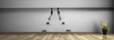 Fototapeta Czarno-biały spokojny ocean