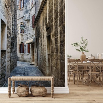Fototapeta Stara wąska uliczka