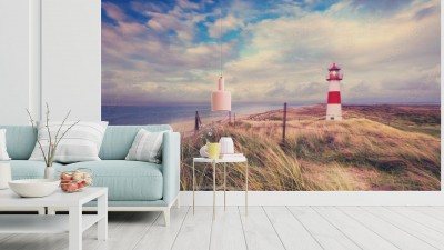 Fototapeta Latarnia morska w wieczornym świetle