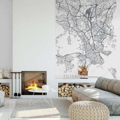 Fototapeta Mapa miasta Helsinki