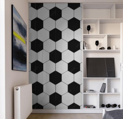 Naklejki na meble z teksturą piłki nożnej