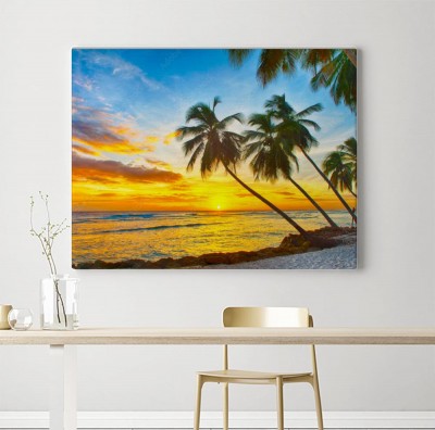 Obraz na płótnie Biały piasek na plaży Barbados