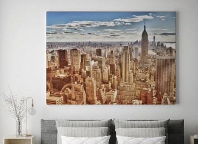Obraz na płótnie Widok z lotu ptaka NYC