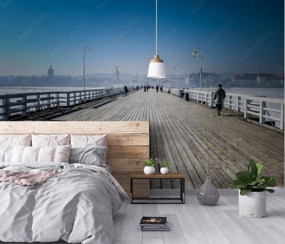 Fototapeta Molo 3D w mieście Sopot