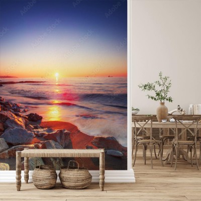 Fototapeta Wschód słońca nad morzem