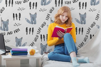 Tapeta do sypialni w stylu skandynawskim