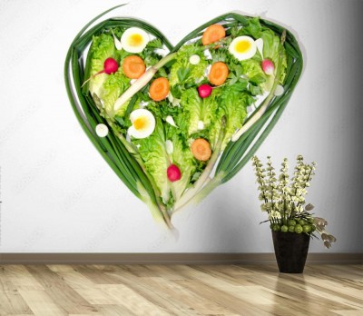 Fototapeta Warzywa ułożone w kształcie serca