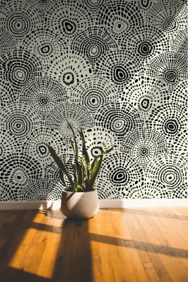 Tapeta - Zakrzywiony obraz mozaiki