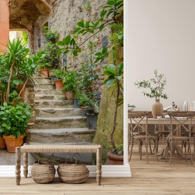 Fototapeta Aleja w starym włoskim miasteczku