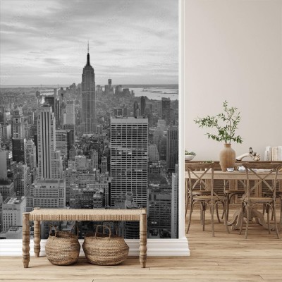 Fototapeta Klasyczne ujęcie Empire State Building w starym stylu
