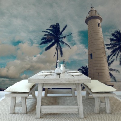 Fototapeta latarnia morska na wyspie