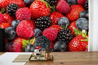 Fototapeta Mieszane owoce jagodowe