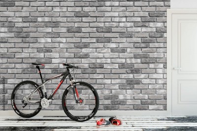 Fototapeta Ściana z szarych cegieł