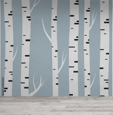 Tapeta Las brzóz 