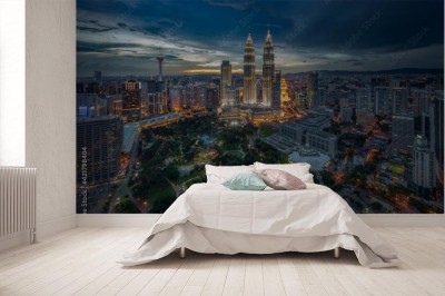 Fototapeta miasto w nocy