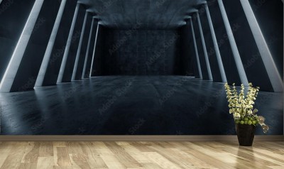 Fototapeta Ogromny Duży Ciemny Hol