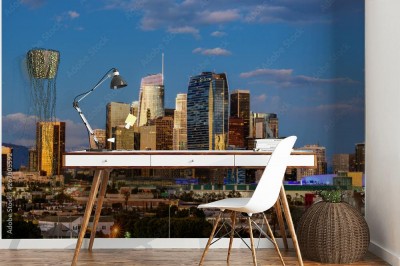 Fototapeta Panoramę centrum Los Angeles