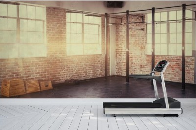 Fototapeta Zachód słońca w siłowni