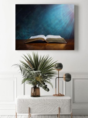 Obrazy do salonu Otwarta Biblia