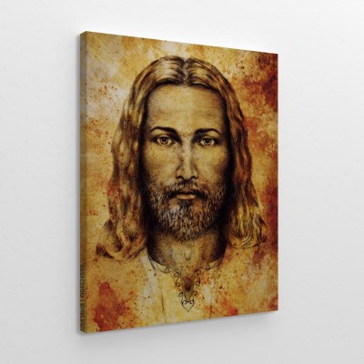 Obraz na płótnie Portret Jezusa Chrystusa rysowany ołówkiem