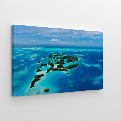 Obraz na płótnie Wyspy Palau z góry