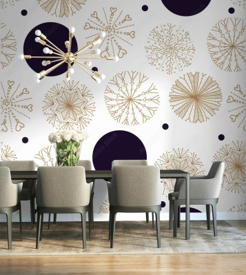 Tapeta z oryginalnym wzorem boho