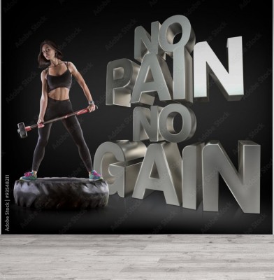 Fototapeta Fraza motywacyjna do siłowni