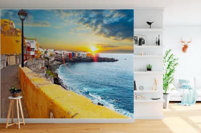 Fototapeta Malowniczy krajobraz wybrzeża i morza na Wyspach Kanaryjskich