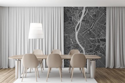 Fototapeta Mapa - Budapeszt