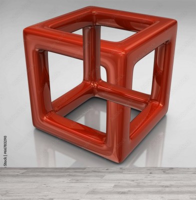 Fototapeta Pomarańczowe złudzenie optyczne