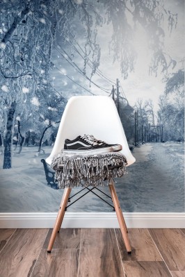 Fototapeta Zimowa przyroda - śnieg w parku