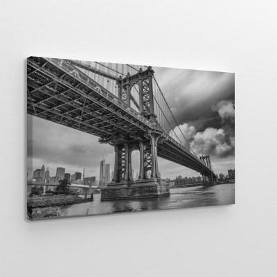 Obrazy do salonu Manhattan Bridge w stylu retro